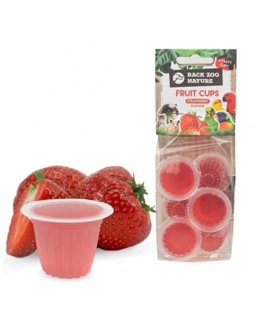 Back Zoo Nature Fruit Cups Strawberry Flavour