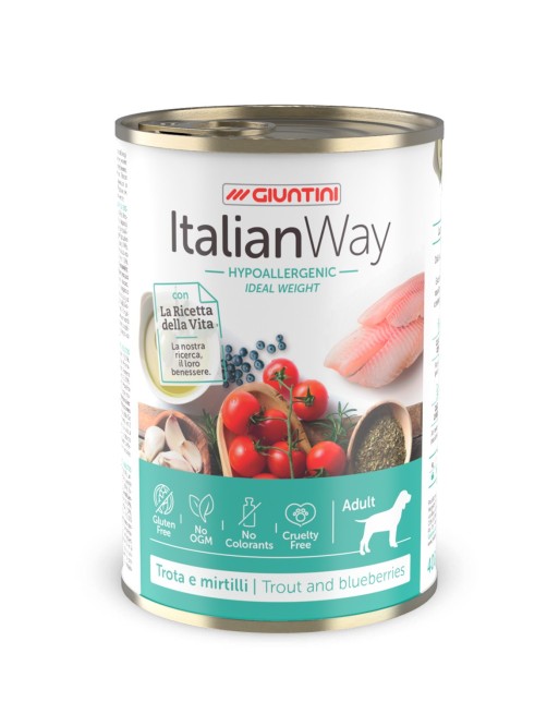 ItalianWay Hypoallergenic – Ideal Weight Trota e Mirtilli Med Max