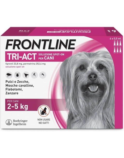 FRONTLINE TRI-ACT Pipette Per Cani 2-5Kg