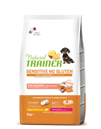 Natural Trainer Small & Toy Puppy&Junior Salmone 2kg