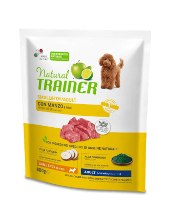 Natural Trainer Adult Small&Toy Manzo 800g