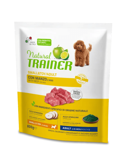 Natural Trainer Adult Small&Toy Manzo 800g