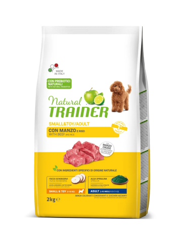 Natural Trainer Adult Small&Toy Manzo 2kg