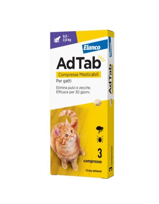 Elanco AdTab Compresse Masticabili Per Gatti 0,5-2Kg