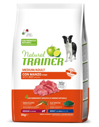 Natural Trainer Adult Medium Manzo 3kg