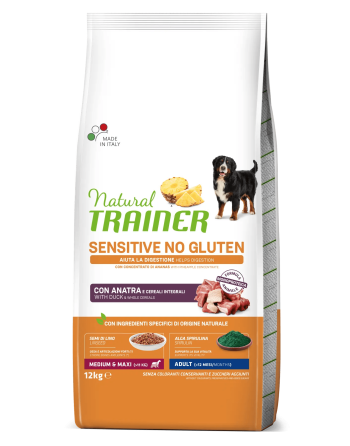 Natural Trainer Adult Medium&Maxi Sensitive No Gluten Anatra