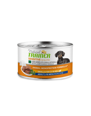 Natural Trainer Small & Toy Sensitive No Gluten Con Agnello