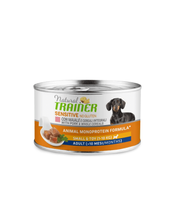 Natural Trainer Small & Toy Sensitive No Gluten Con Maiale