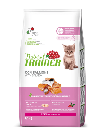 Natural Trainer Kitten Salmone 1.5kg